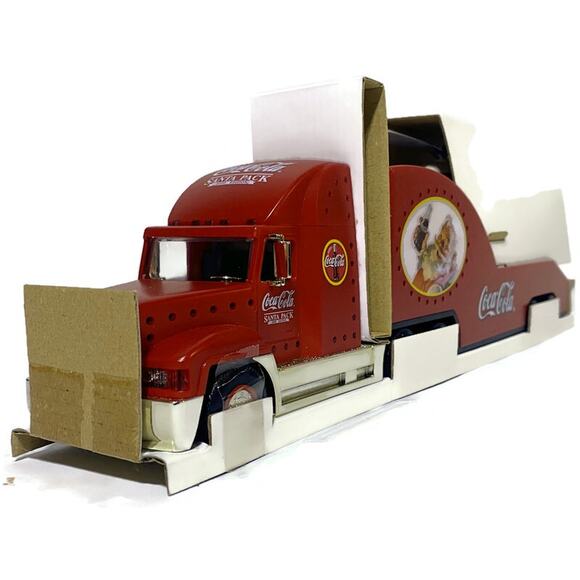 Coca-Cola 2000 Holiday Helicopter Carrier With 62" Replica Helicopter New in Box - Picture 10 of 15